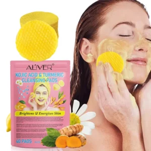 New Arrivals Turmeric Kojic Acid Exfoliating Cleansing Pads