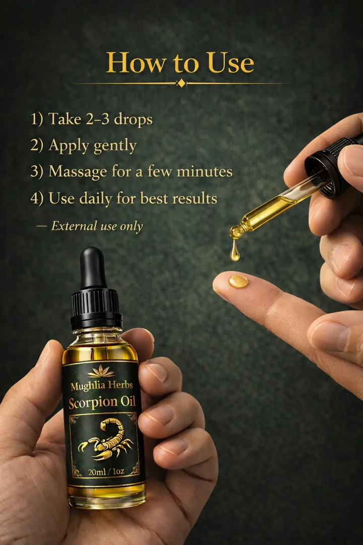 4 Herbal Scorpion Oil - Image 3