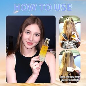 New Arrivals Tgideas Hair Oil Spray -For Dry Hair, Curly Hair, Detangling, Styling and Moisturizing- for Women & Men